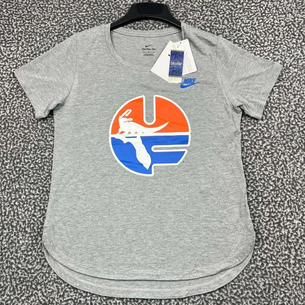 Nike Florida Gators Shirt Women Medium Gray NCAA Short Sleeve New M
